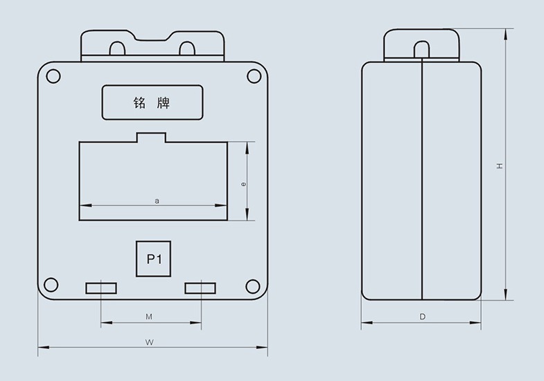 LN2-0.66-Ⅱ型電流互感器外形結(jié)構(gòu)圖